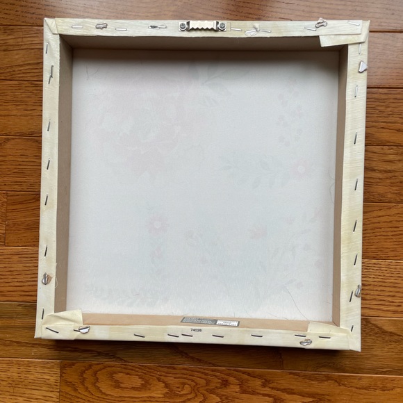 Cute Girls Room Decor, Love Design, Cream/Pink/Green, 12”x12” - Picture 5 of 5